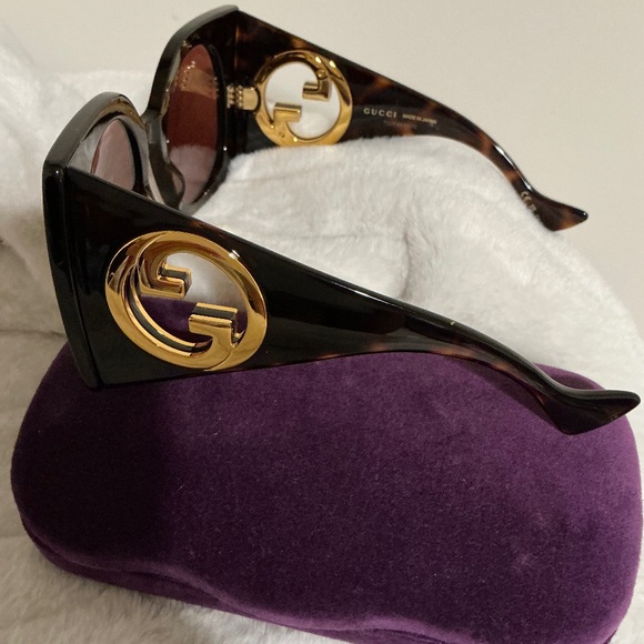 NWOT GUCCI Havana 55MM Oversized Square Plastic Sunglasses main image 13
